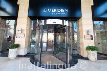 Entrance of Le Meridien hotel in St Julians
