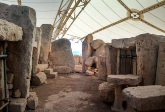 The prehistoric temples at Ħaġar Qim