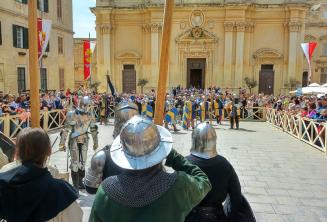 Battle re-enactment at Medieval Mdina