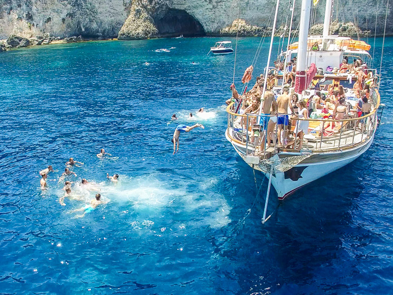 Malta Boat Trips With Maltalingua Language Students