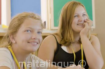 Students listening to the teacher