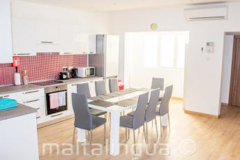 School apartment kitchen dining room