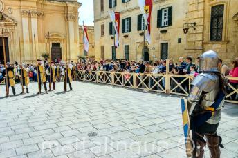 Historic battle re-enactment at Medieval Mdina