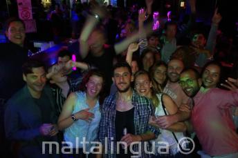 A group of English school staff and students clubbing in Paceville