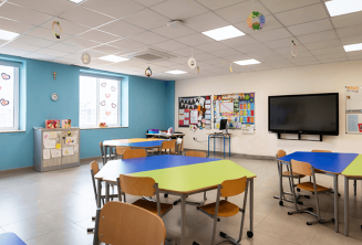 Bright airy classrooms