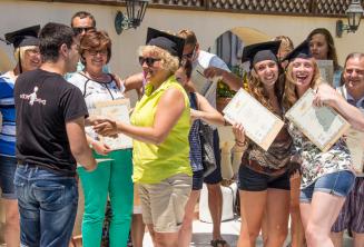 At the end of their English course in Malta students receive a certificate