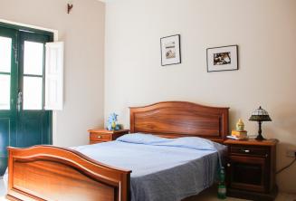 A bedroom in host family accommodation in St Julains