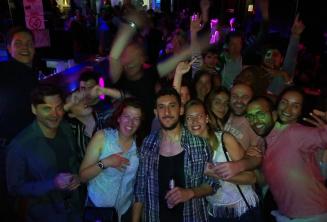 A group of English school staff and students clubbing in Paceville